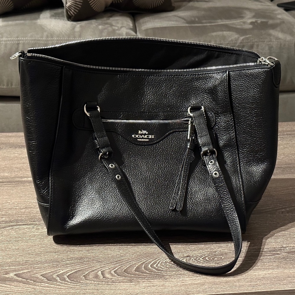 Coach Kleo Carryall Black / Silver